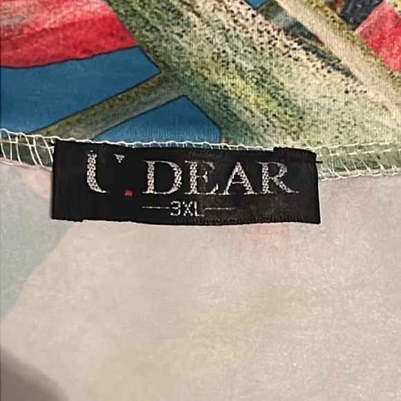 U. Dear faux wrap tropical skirt size 3X - Picture 5 of 5